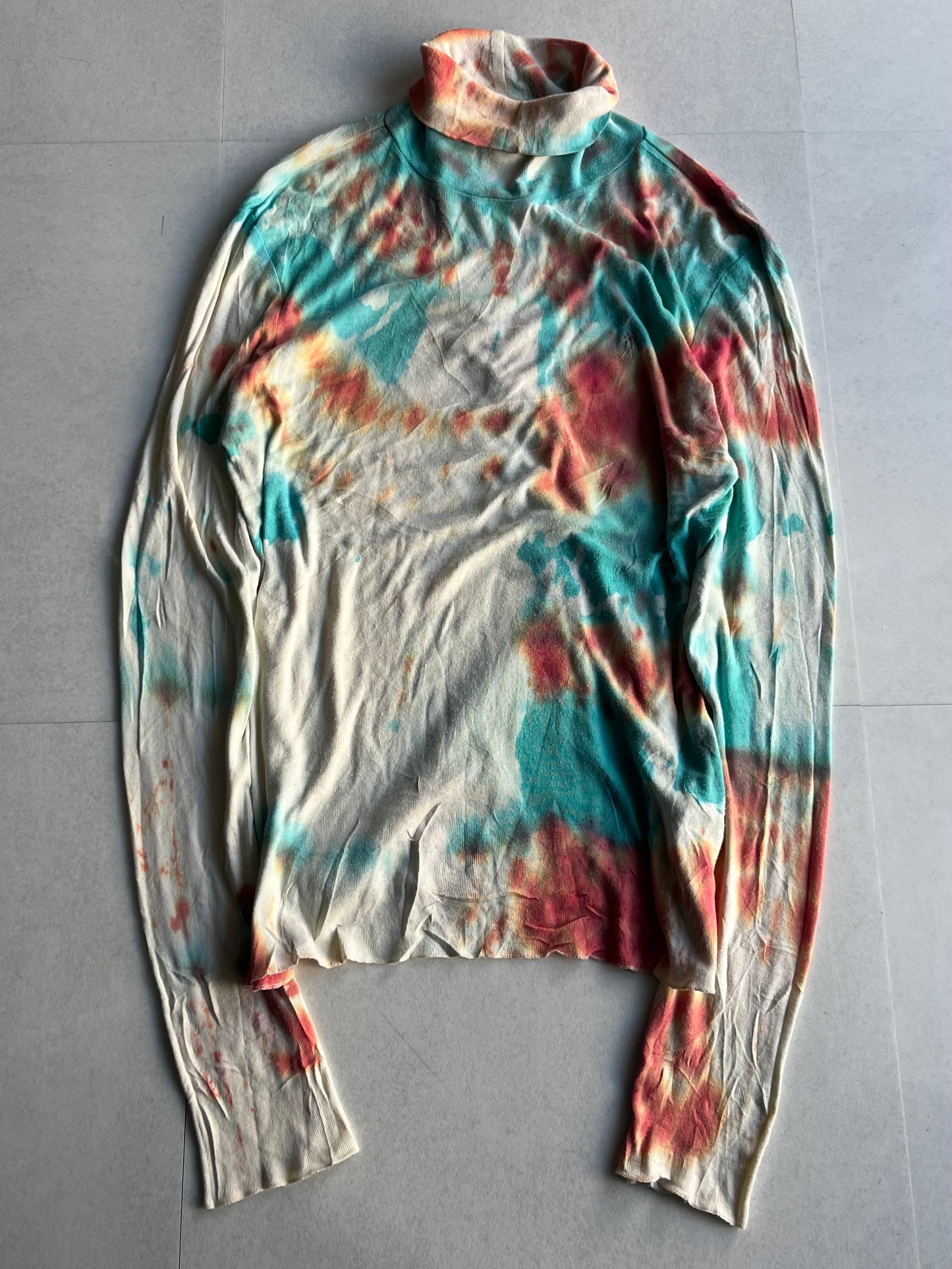 Ralph Lauren Multi Tie-Dye Long Sleeve Shirt Size XL