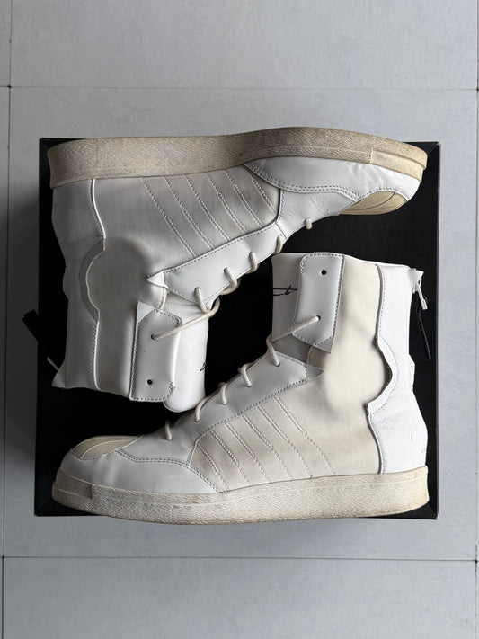 Yohji Yamamoto x adidas PUNK SUPERSTAR Hi-Top Sneakers Size 26.0cm