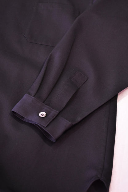 Yohji Yamamoto 90s Y's Wool Gabardine Shirt Black Size XL