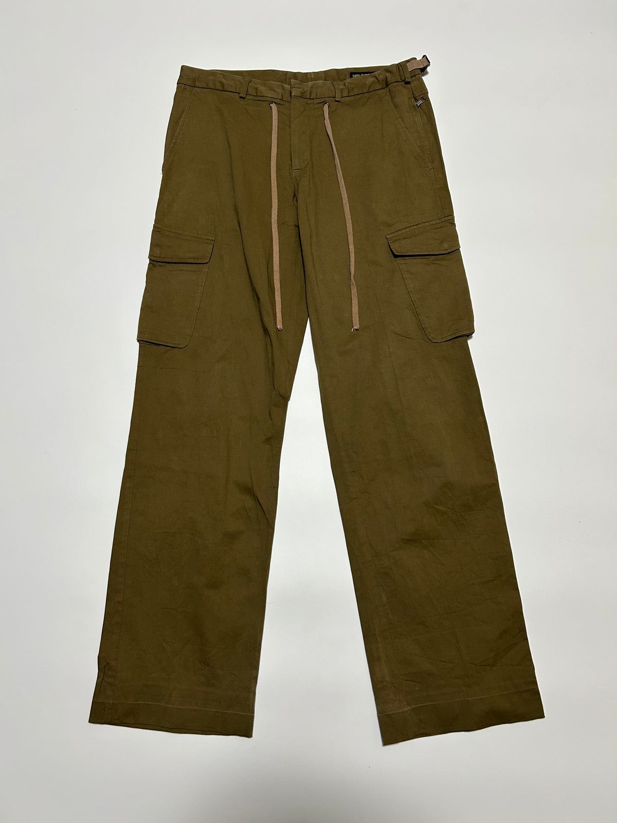 NEIL BARRETT SS03 Cotton Cargo Trousers Khaki