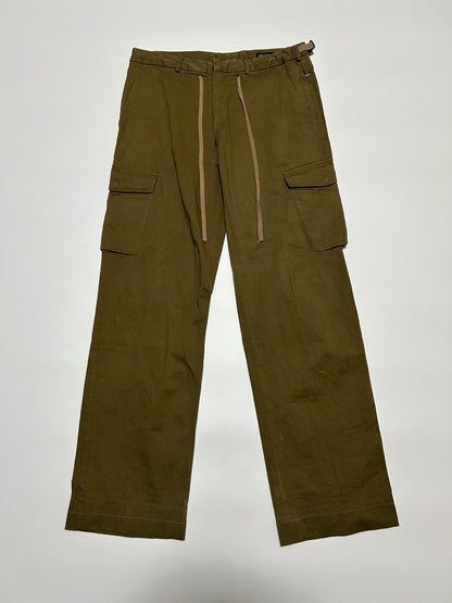 NEIL BARRETT SS03 Cotton Cargo Trousers Khaki