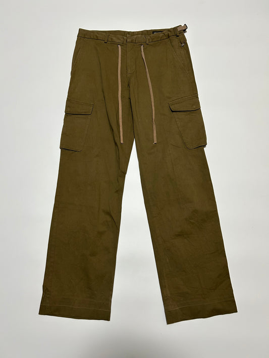 NEIL BARRETT SS03 Cotton Cargo Trousers Khaki