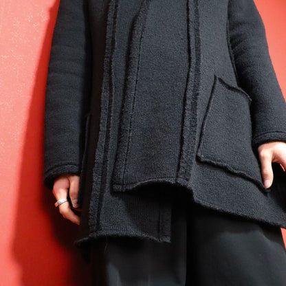 Limi Feu Inside-Out Safety Pin Deconstructed Coat Size 2