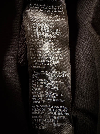 BALENCIAGA 2020s Cotton Cropped Hoodie Black Size XS