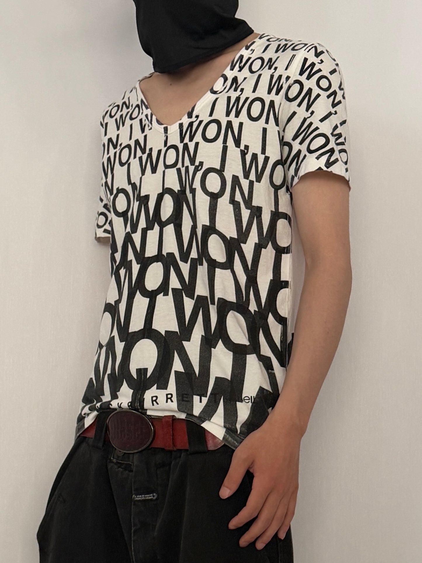 BLACKBARRETT by NEIL BARRETT All-Over Pattern T-Shirt Size S