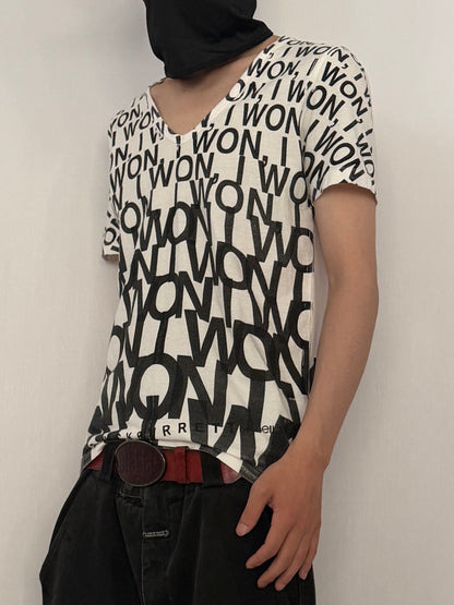 BLACKBARRETT by NEIL BARRETT All-Over Pattern T-Shirt Size S