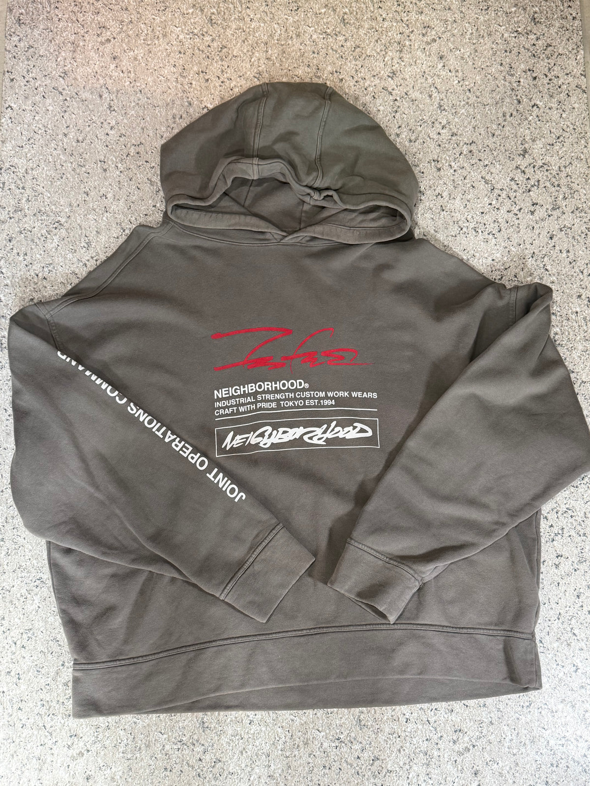 Neighborhood x FUTURA LABORATORIES Hoodie Gray Size XL