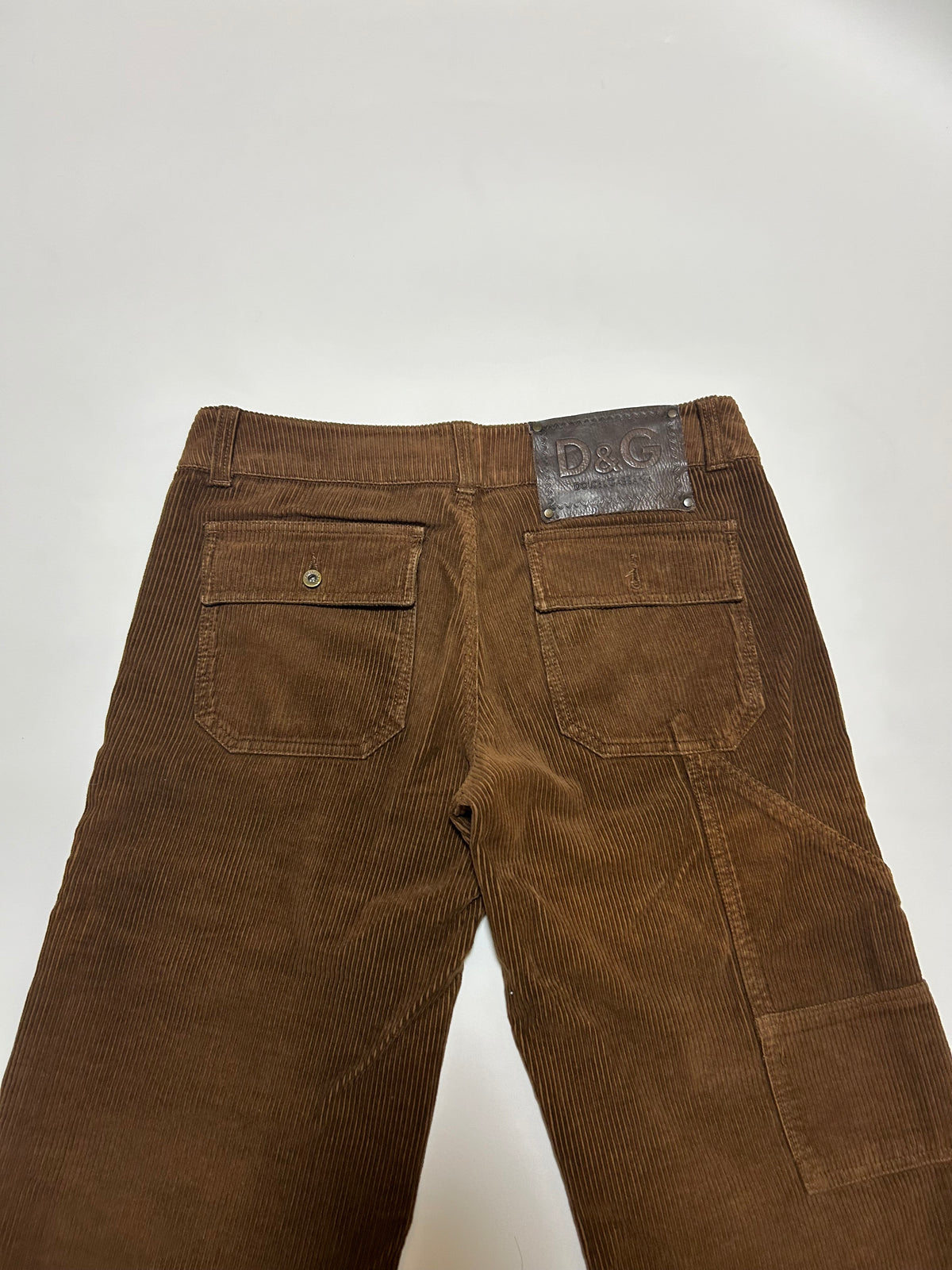 Dolce & Gabbana D&G 2000s Corduroy Cargo Pants Dark Size 50