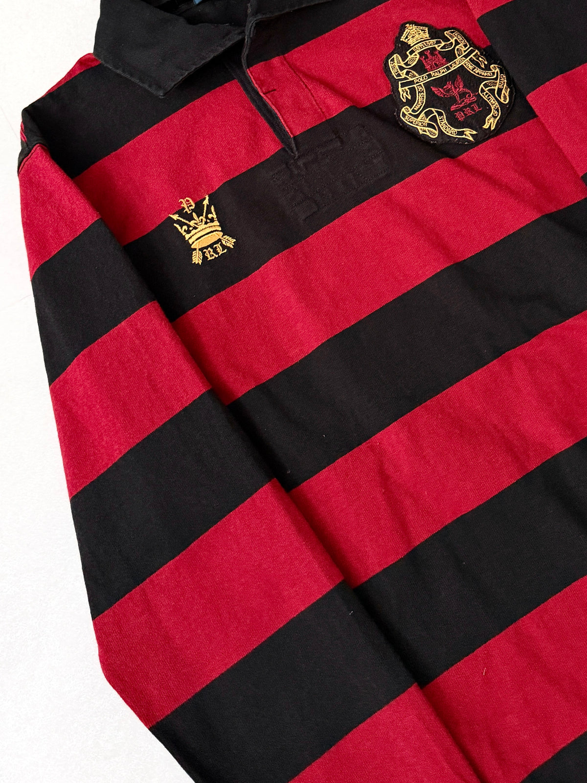 POLO by Ralph Lauren Back Number Border Polo Shirt Size L
