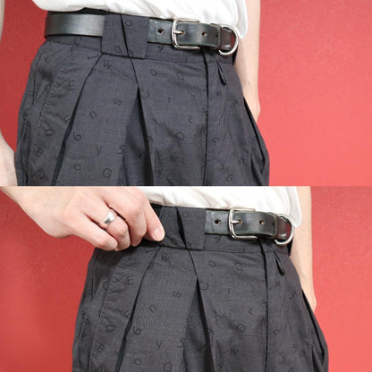 Vintage Versace Numeric Pattern Tuck Wide Slacks Size 46