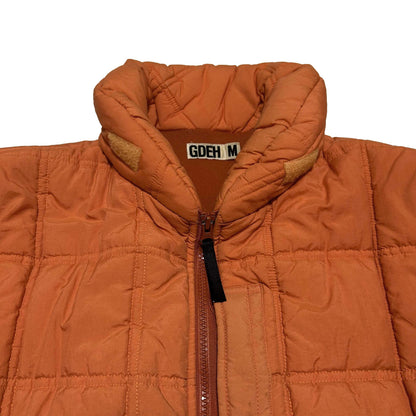 GOODENOUGH 2000s Orange Nylon Puffer Jacket Size M