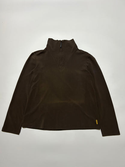 ARMANI JEANS 90s 1/4 Zip Sweatshirt Brown