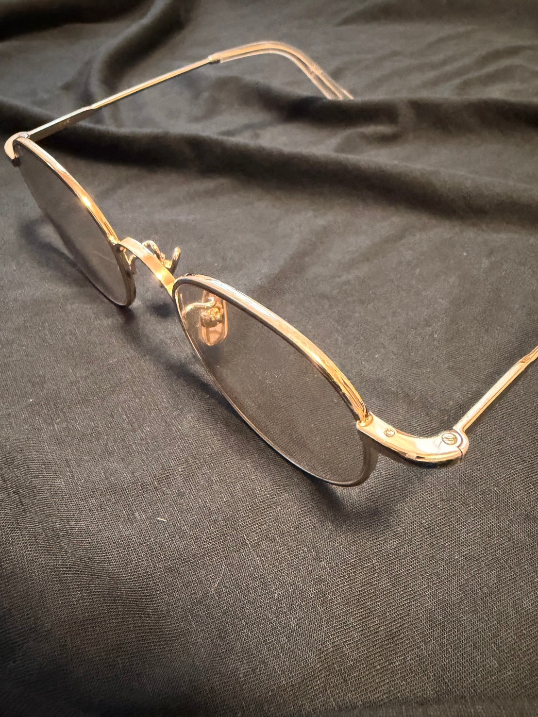 A.D.S.R. LOU Classic Gold Lt Yellow Lens Sunglasses Size ONE SIZE