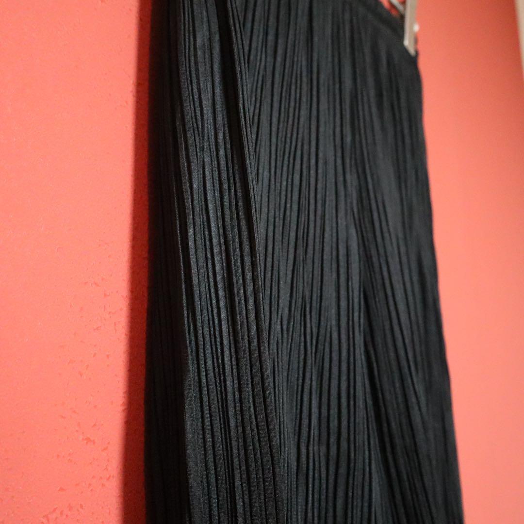 PLEATS PLEASE 00AW Black Pleated Straight Easy Pants Size 2