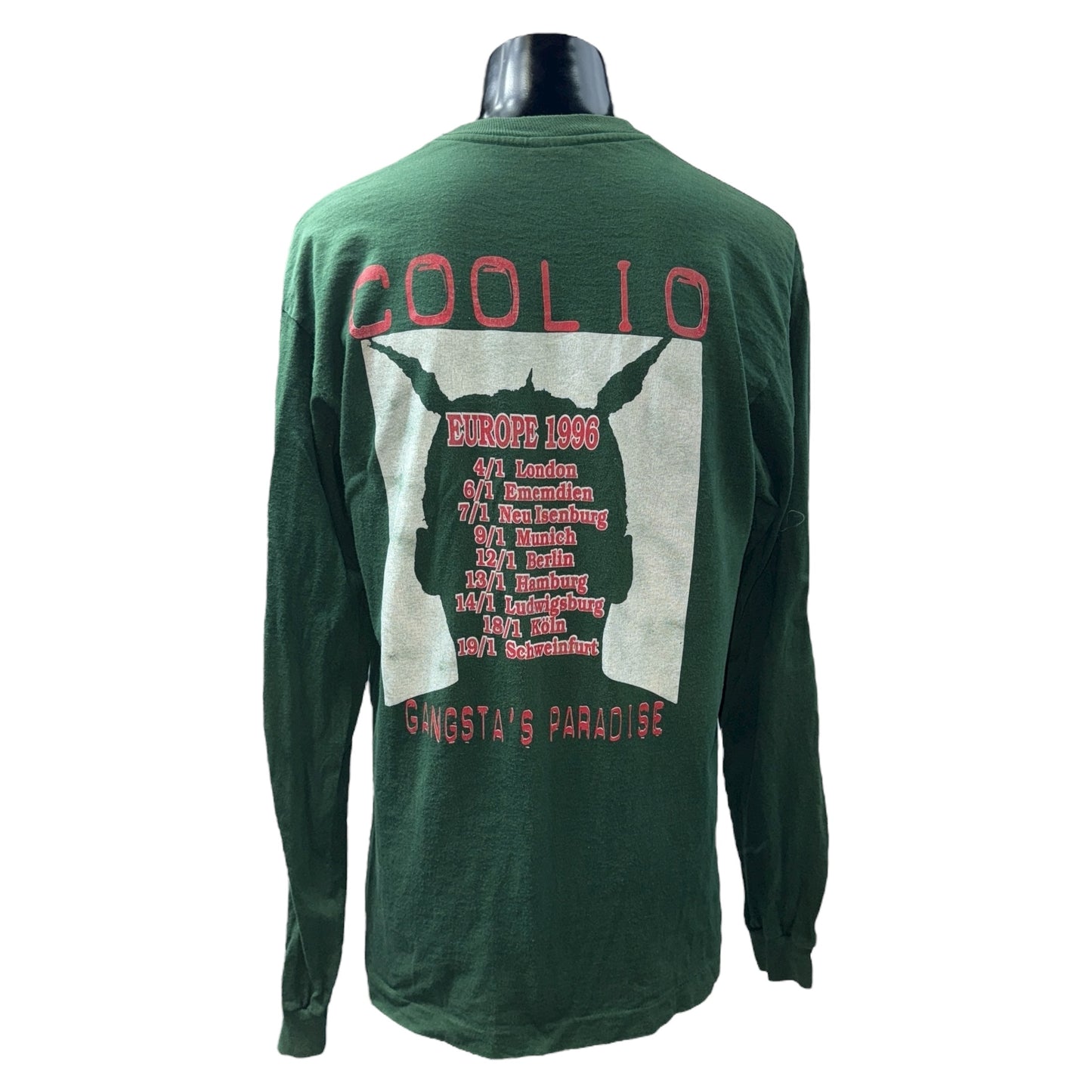 COOLIO GANSTA'S PARADISE EUROPE 1996 T-Shirt Size L