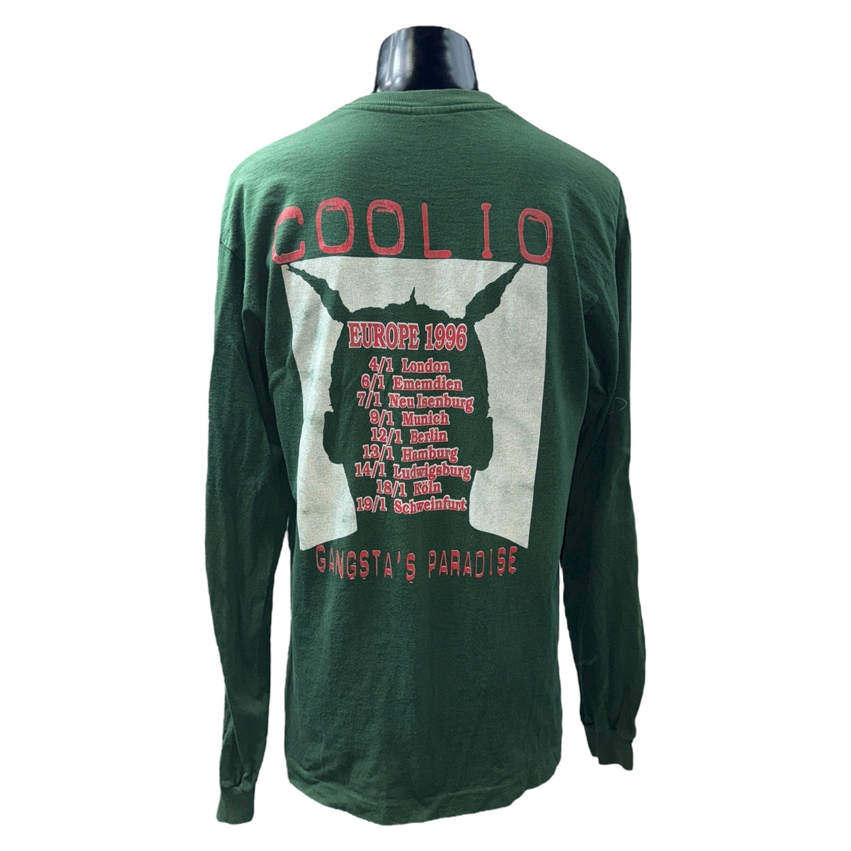COOLIO GANSTA'S PARADISE EUROPE 1996 T-Shirt Size L