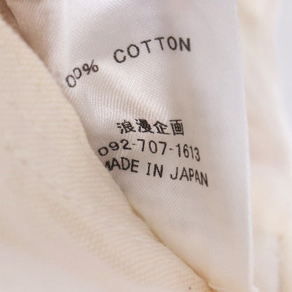 GENKOTSU CREATE 22AW Blues Cotton Pants Beige Size S