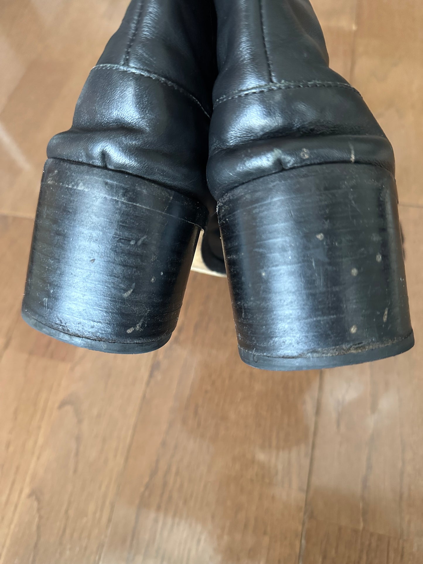 Maison Margiela Black 6cm Heel Tabi Boots