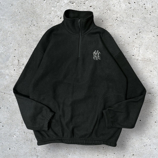 NY HALF ZIP BLACK FLEECE NY HALF ZIP BLACK FLEECE Size M
