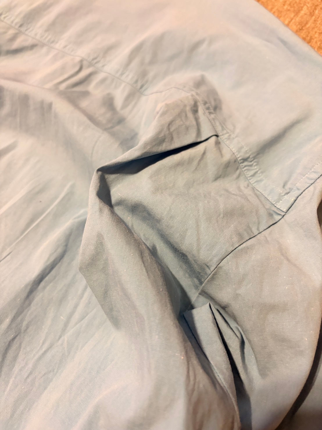 DRIES VAN NOTEN 00s Stretch Cotton Long Shirt Blue Size L