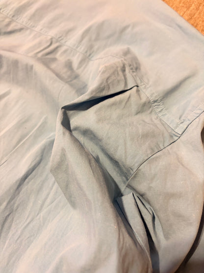 DRIES VAN NOTEN 00s Stretch Cotton Long Shirt Blue Size L