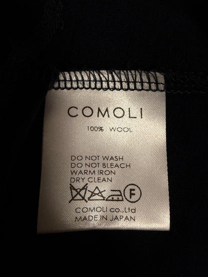 COMOLI AW15 Jersey Wool Long-Sleeve T-Shirt Black Size M
