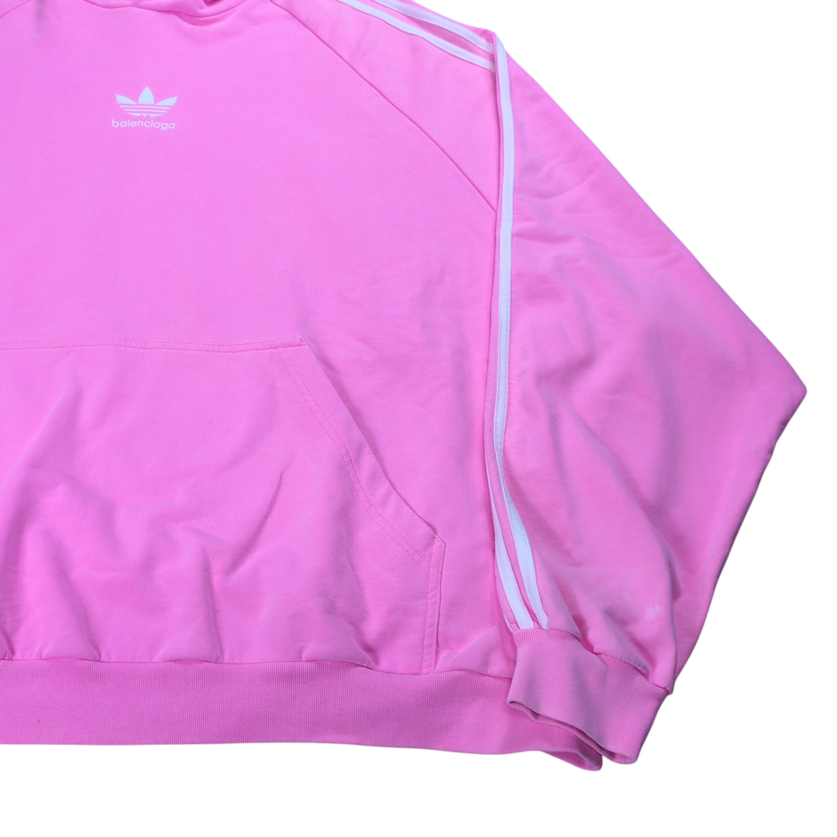 BALENCIAGA x adidas Logo Oversized Hoodie Pink Size 4