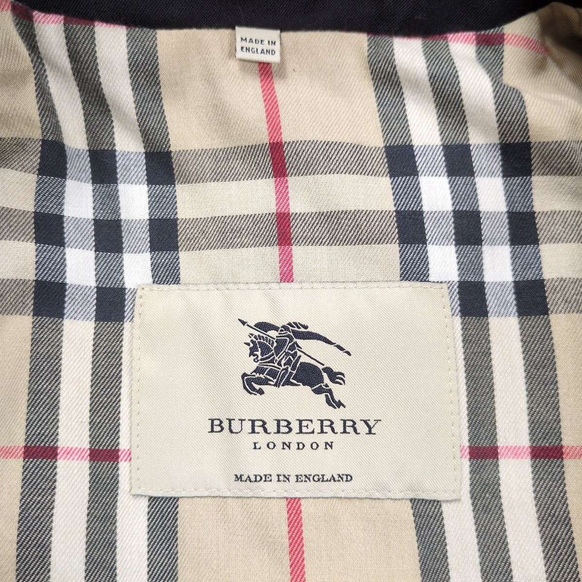 BURBERRY LONDON Black Burberry Check Balmacaan Coat