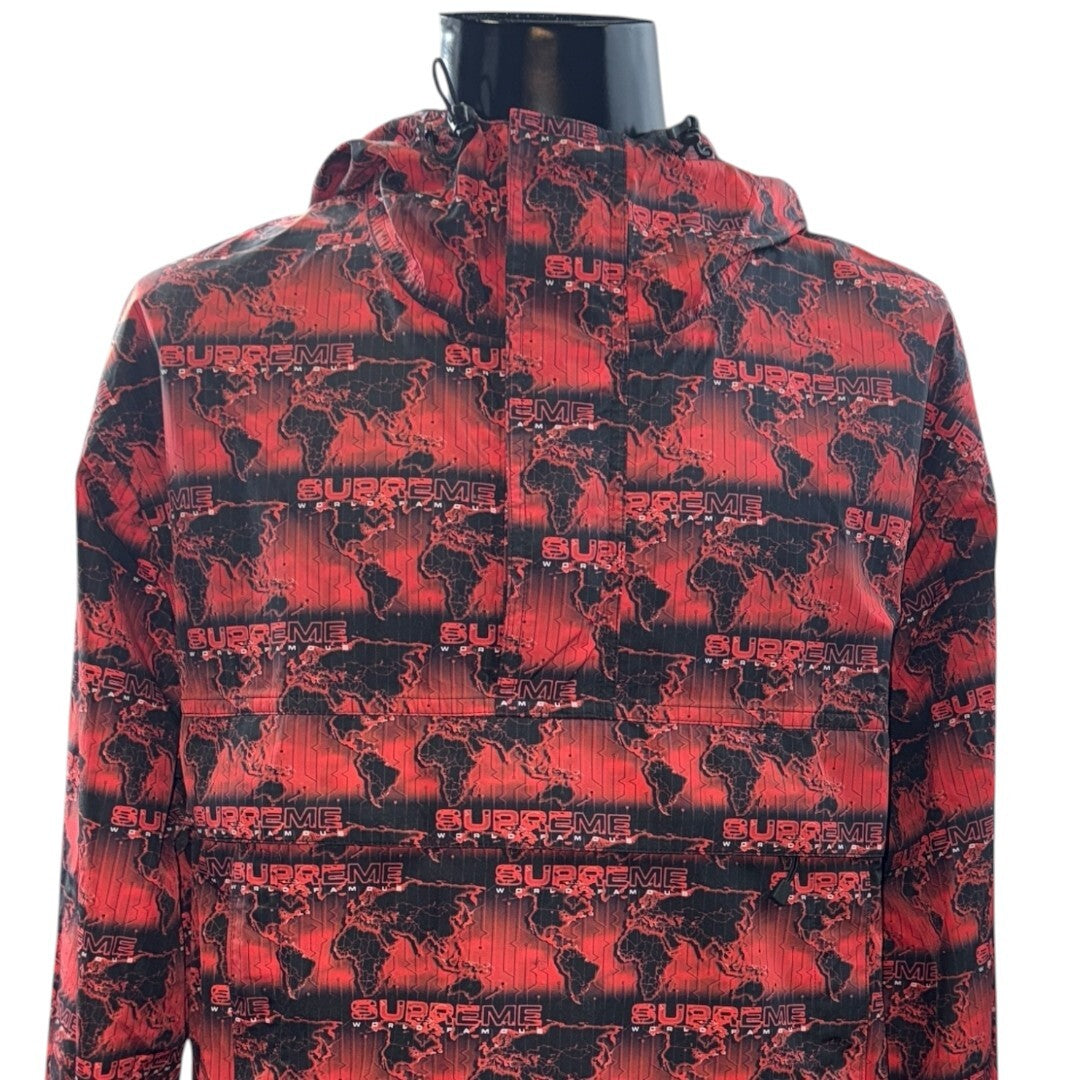 Supreme 18SS 18SS World Famous Taped Hooded Jacket Size L