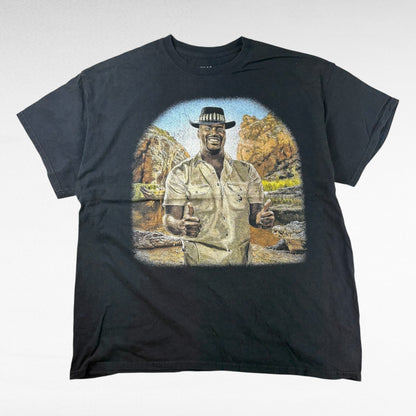GOAT GREW Print T-Shirt Black Size L