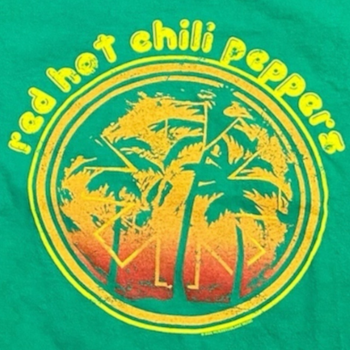 RED HOT CHILI PEPPERS Logo T-Shirt Red Size L
