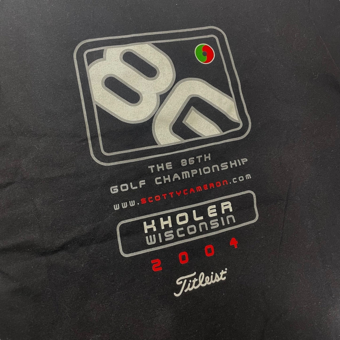 Scotty Cameron 00s Short Sleeve T-Shirt Black Size L
