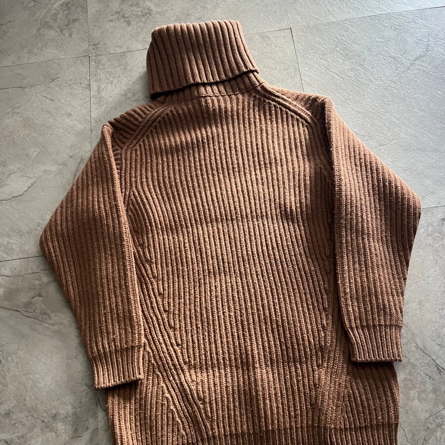 Acne Studios High Neck Wool Sweater Brown Size XXS