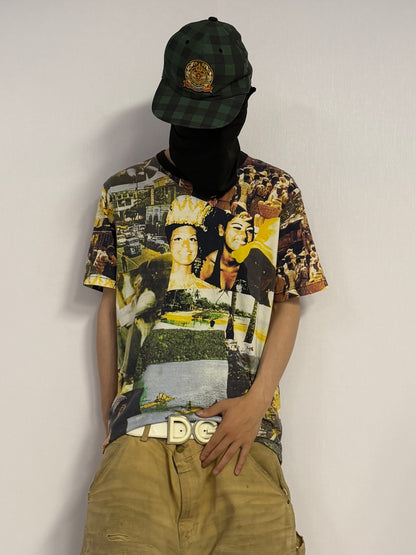 Supreme All-Over Print Cotton T-Shirt Size L