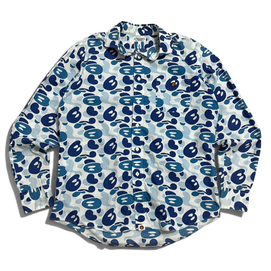 Bape A BATHING APE Babymilo Camo Long Sleeve Shirt Size M
