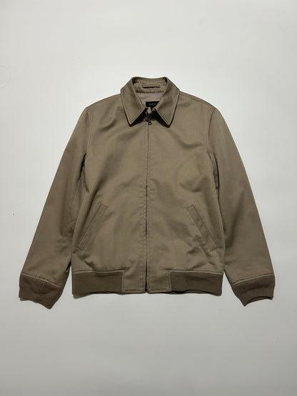 A.P.C. 2000s Ivory Cotton Blend Drizzler Jacket Size M