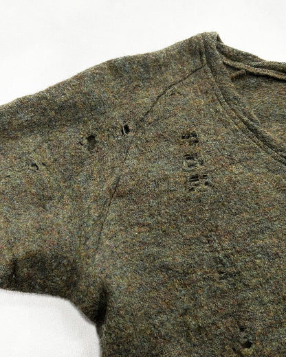MIHARA YASUHIRO Churchill Branch Distressed Wool Knit Size S