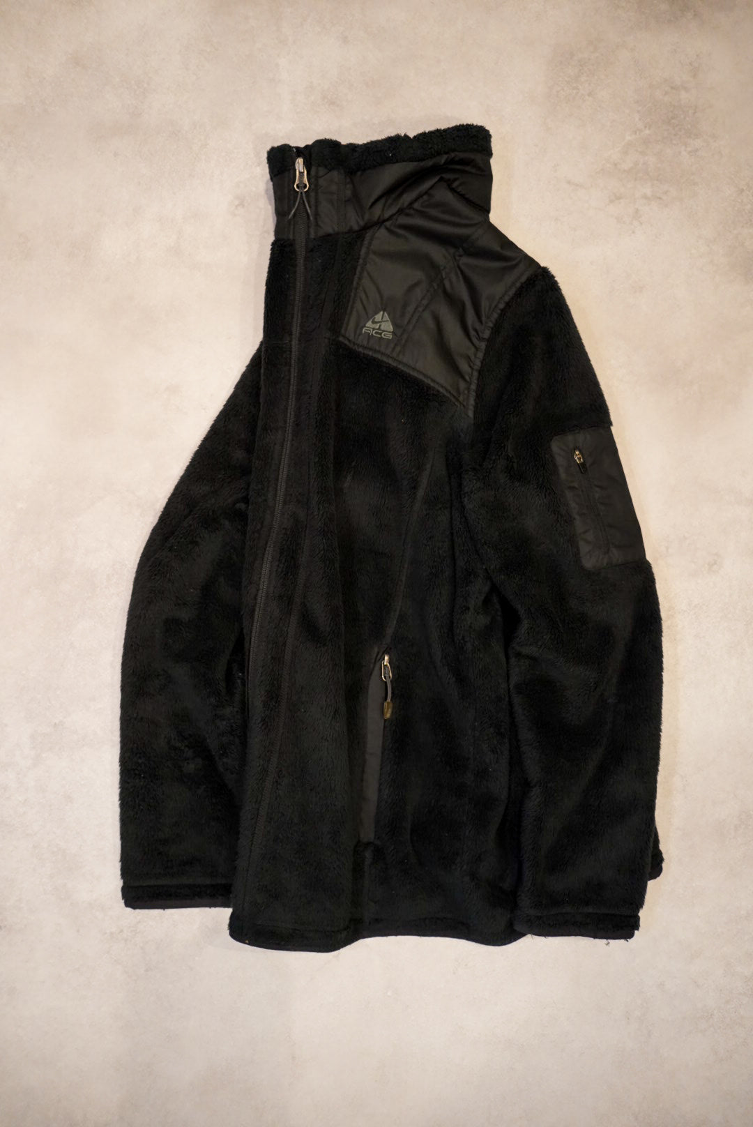 ACG Nike fleece jacket 00s Y2K era ACG fleece zip up jacket Black Size M
