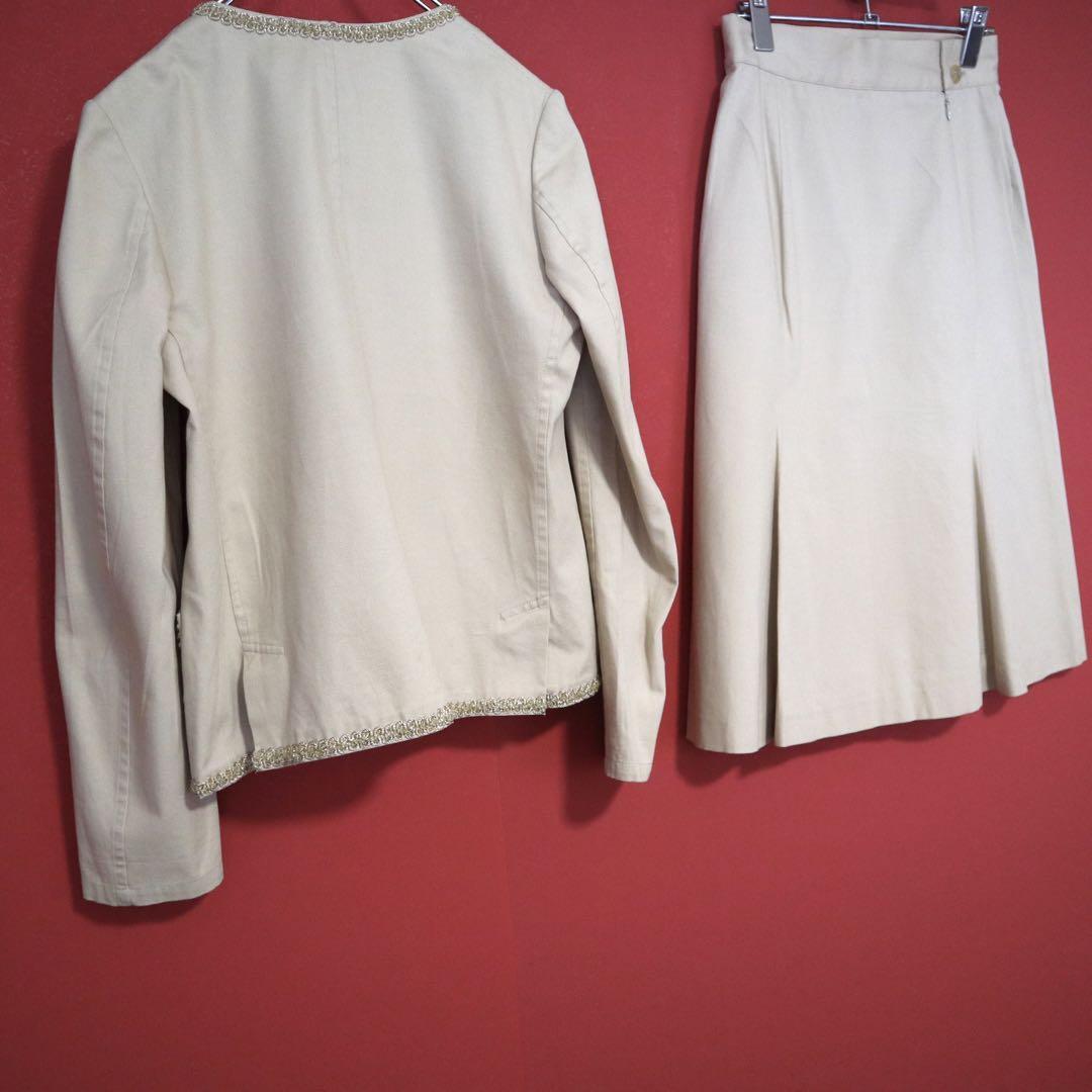 Yohji Yamamoto Beige Decorative Cotton Suit Size 1