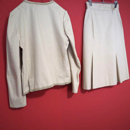 Yohji Yamamoto Beige Decorative Cotton Suit Size 1