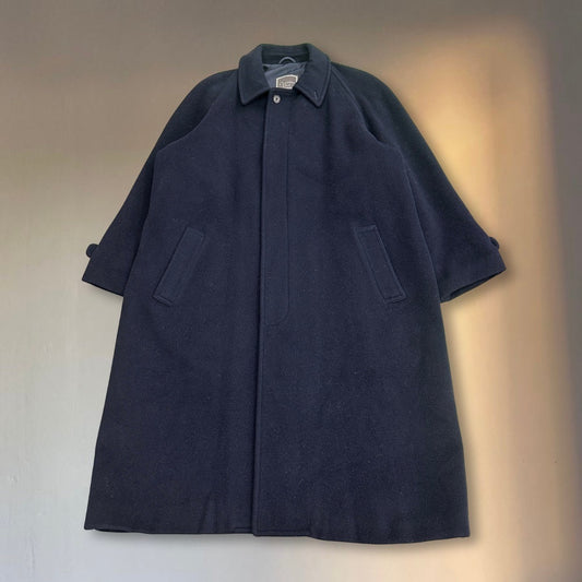 Christian Dior 80s Lambswool Balmacaan Coat