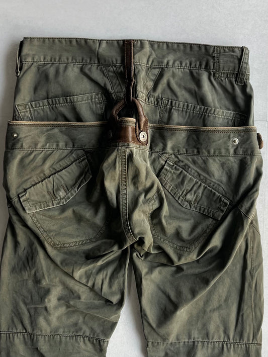 Marithe + Francois Girbaud Layered Cropped Pants Size S