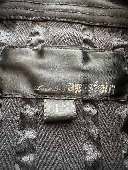 Vintage Black Slim-Fit Military Coat Size M