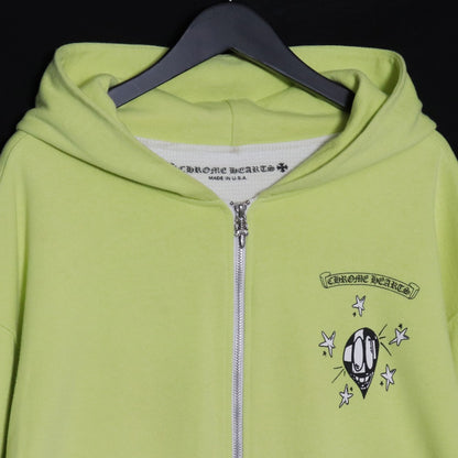 CHROME HEARTS Matty Boy PPO Chain Game Hoodie Green Size XL