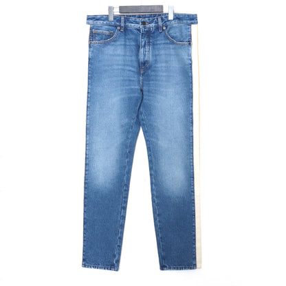 PALM ANGELS 23SS Side Stripe Straight Jeans Indigo Size 34