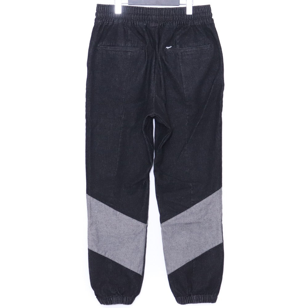 SAPEUR Denim Track Pants Black Size XL
