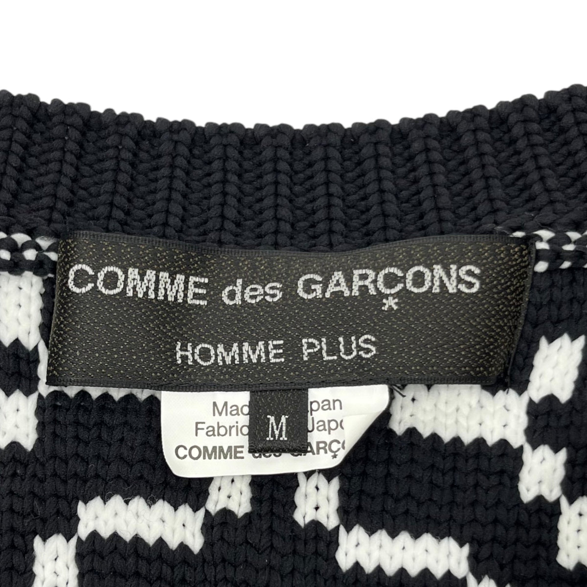 COMME des GARCONS HOMME PLUS Pullover White/Black Size M