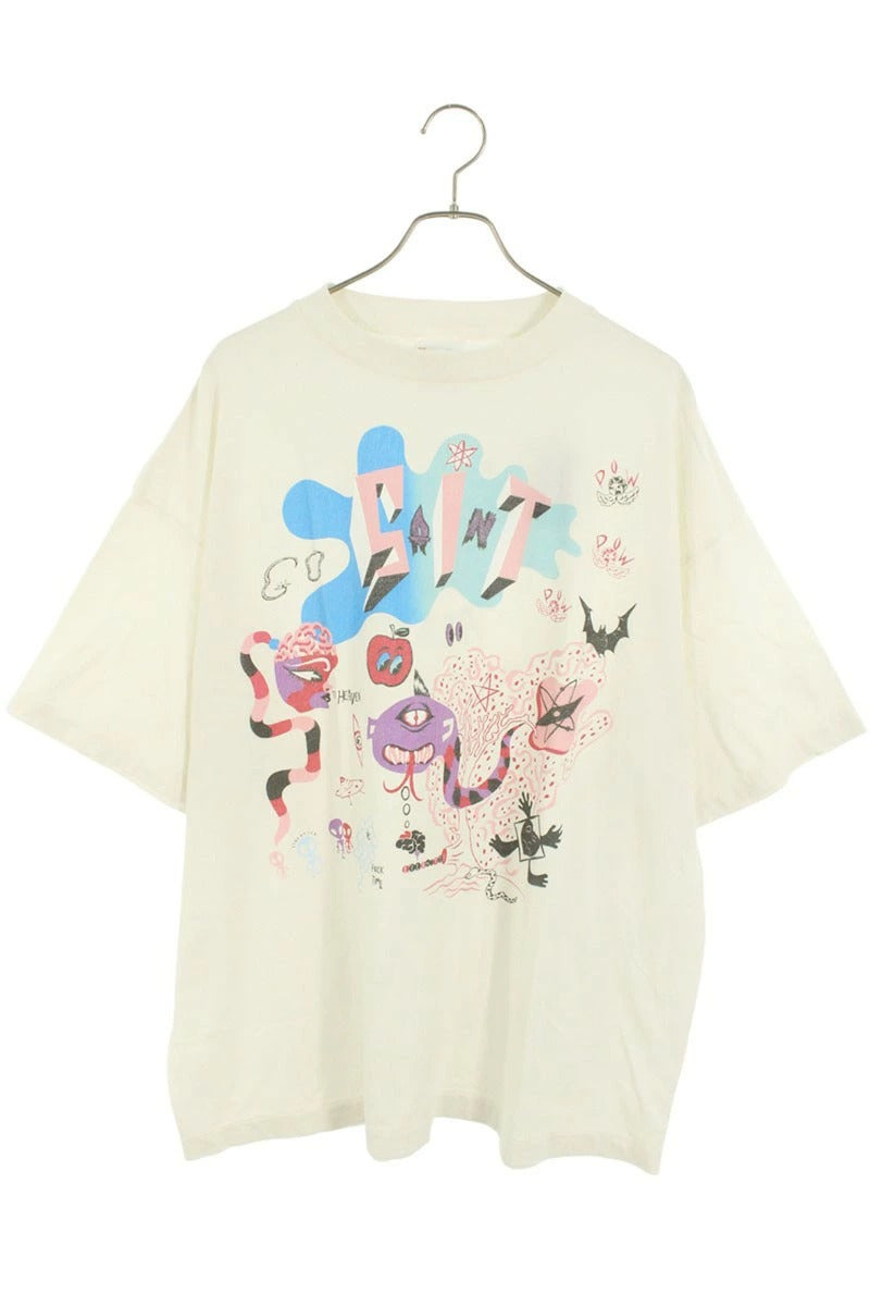 Vintage Saint Michael Tops - Saint Michael 25ss Day Of The Freaks Print T-Shirt White Size XXL - Authentic Archive