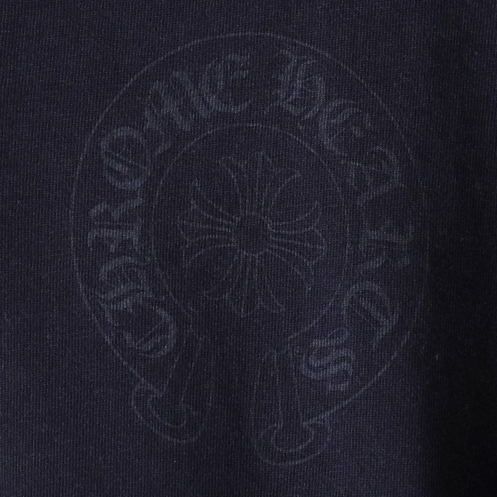 CHROME HEARTS OLD Cross Ball Horseshoe Polo Black Shirt Size M