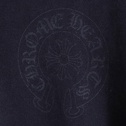 CHROME HEARTS OLD Cross Ball Horseshoe Polo Black Shirt Size M